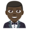 Man in Tuxedo - Black emoji on Emojione